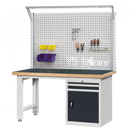 ROCKBEN 1 Drawer Single Door Cabinet Workbench – Super Wear-Resistant Tabletop