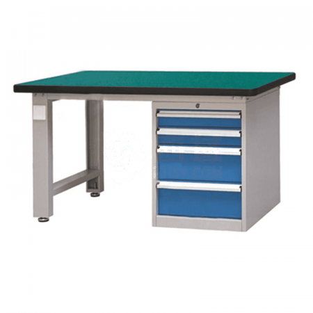 Xingo Heavy Duty Workbench | 1.5m Gray-Blue Tabletop