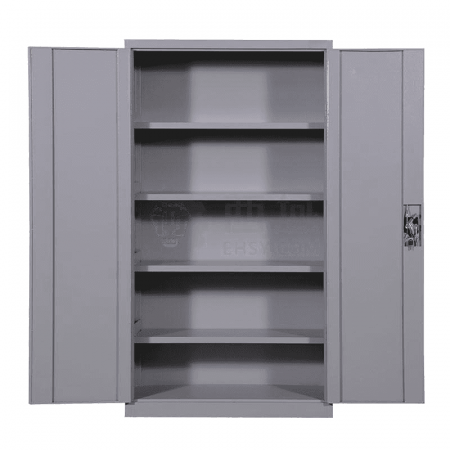 JTSG Heavy Tool Cabinet with Double Doors and Four Layers of Partitions JG250 – Gray-White Storage Solution for Tools