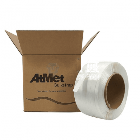 AtMet Polyester Fiber Strapping JS105 – 32mm x 230m | High Strength for Heavy Loads | 2 Rolls