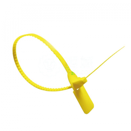 SAFEWARE Plastic Buckle Seal 23480 – Yellow 40cm Tamper-Evident Seals for Secure Packaging (100 Seals/Pack)