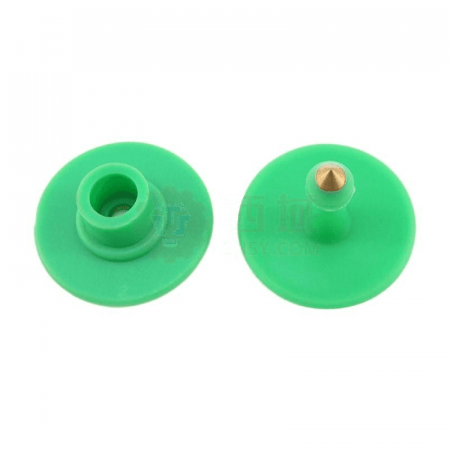 Hardway Zhengcheng Circular Ear Tag SL-YXRB Green Blank No Code for Livestock Identification (100 Pairs)