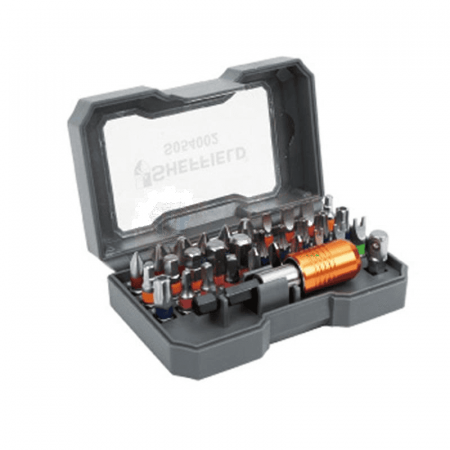 32-Piece Steel Shield Set 6.3mm Pneumatic Screwdriver Head Set S054002 | Durable