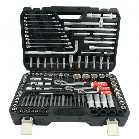 YATO 128-Piece Auto Maintenance Tool Set YT-38872 – Complete Toolset for Automotive &amp; Machine Repairs