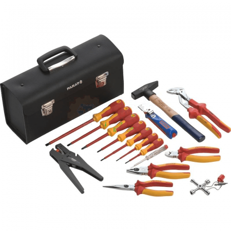 HAHN+KOLB Tool Kit 52560300 – 17-Piece Professional Hand Tool Set for Automotive &amp; General Repairs