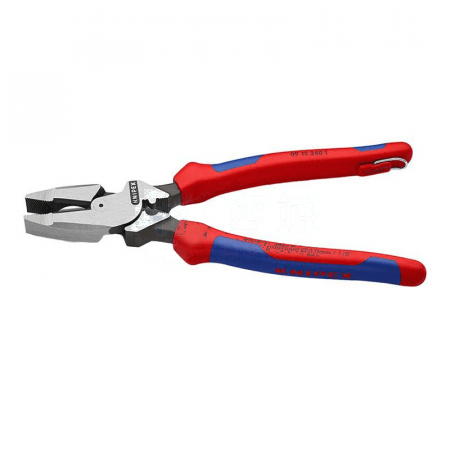 KNIPEX American Wire Pliers 09 12 240 T (240mm) – Durable &amp; Ergonomic Pliers with Safety Rope Buckle for Industrial &amp; Electrical Work