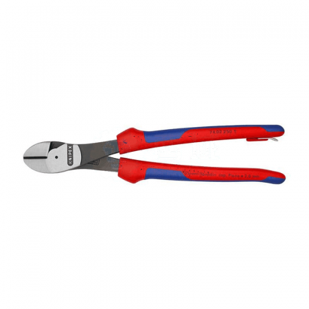 KNIPEX Labor-Saving Diagonal Pliers 74 02 250 T (250mm) with Safety Rope Buckle – Professional Quality for Precision Cutting and Enhanced Safety