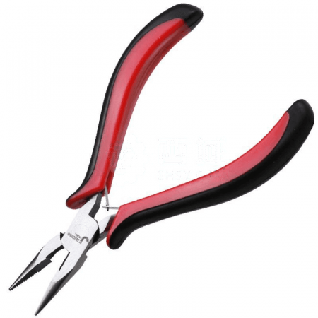 JETECH Mini Needle Nosed Pliers MP-5R 127mm – Precision Pliers for Electronics