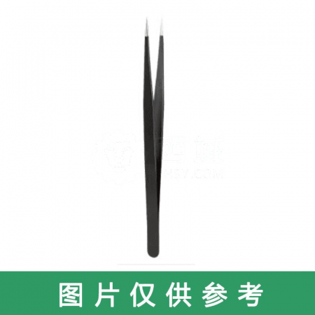 Liqin Stainless Steel Tweezers - Black Precision Model -11-140 (140mm) for Electronics