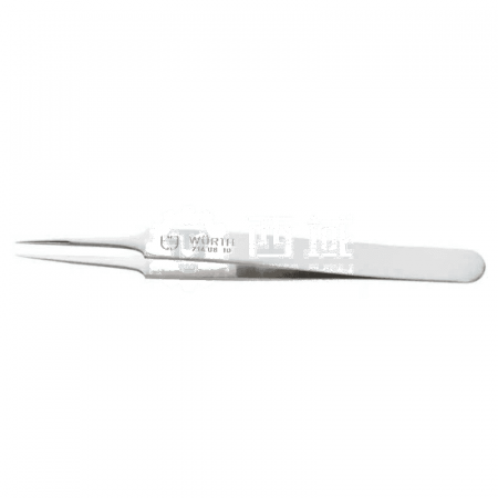 WURTH Precision Tweezers 07140810 Straight Tip 105mm – Durable Stainless Steel for Precision Handling