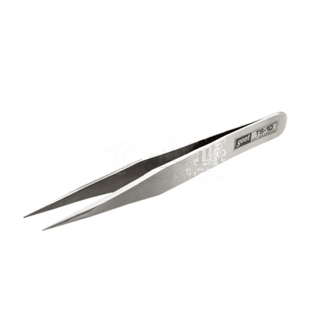 GOOT Tweezers TS-10 Sharp Type – Precision Stainless Steel Tweezers for Electronics