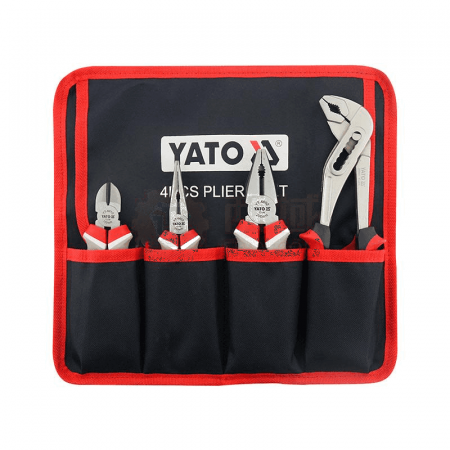 YATO 4-Piece Pliers Set YT-39617 – High-Quality Pliers for Electrical