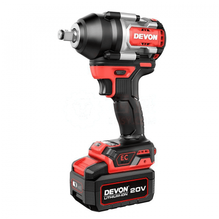 DEVON Lithium Battery Brushless Impact Wrench 5759-Li-20 | 850Nm Torque | 20V | Bare Tool