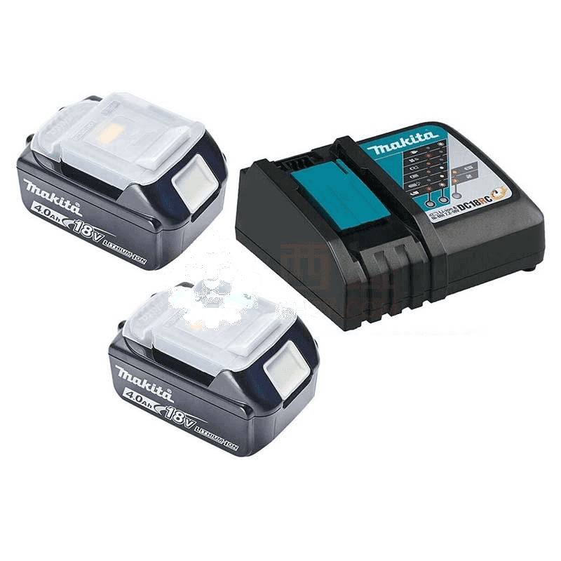 Makita 18V Fast Charger 4.0Ah Lithium Battery Two Battery One Charge Set (198592-2) – Fast Charging