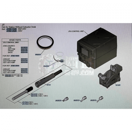 JBC Hot Air Welding Table JTSE-2HQB – Precision Soldering &amp; Welding Station for Electronics &amp; Industrial Use