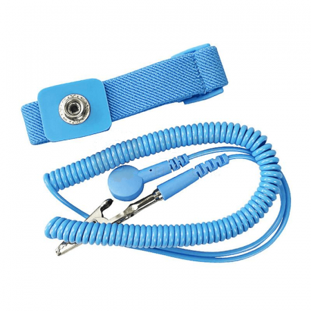 Yarun Single Circuit Electrostatic Bracelet YR-JDH-P Blue – ESD Protection for Electronics and Cleanrooms