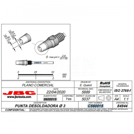 JBC Xizui C560-015 with DDSE-2QC Soldering Iron – High-Precision Soldering Tool for Electronics