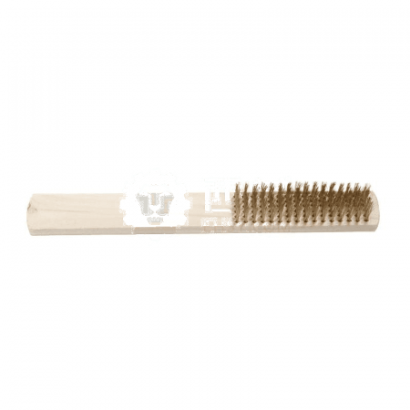 Hardwood Handle Copper Wire Brush (6 Rows