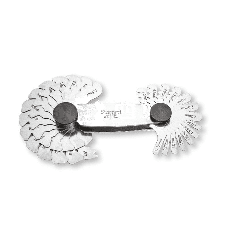 Starrett Pitch Gauge 159M – Precision Metric Thread Gauge (TPI 0.5-11.5) for Professional Use