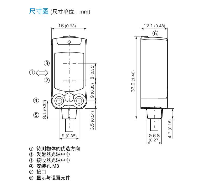 Size graph (size unit: mm) 16 (0.63) 12.1 (0.48)? 1180875806 (9VT) L8 1+ ④ 6T8 (to) G8? 18T: 0) 17 9 (0.35) 06.8 (0.27)